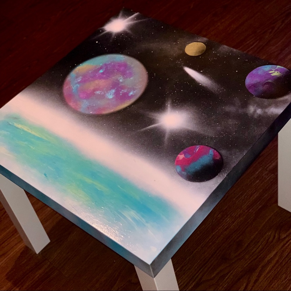 Custom made galaxy tabletop